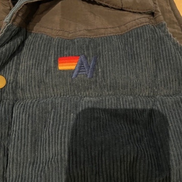 RARE Aviator Nation Blue ad Gray Reversible Puffer Vest Unisex Size M HTF - Picture 5 of 5